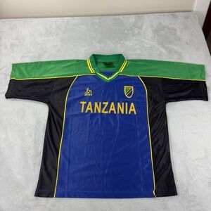Skies Tanzania National Team Soccer Jersey Mens Size XL